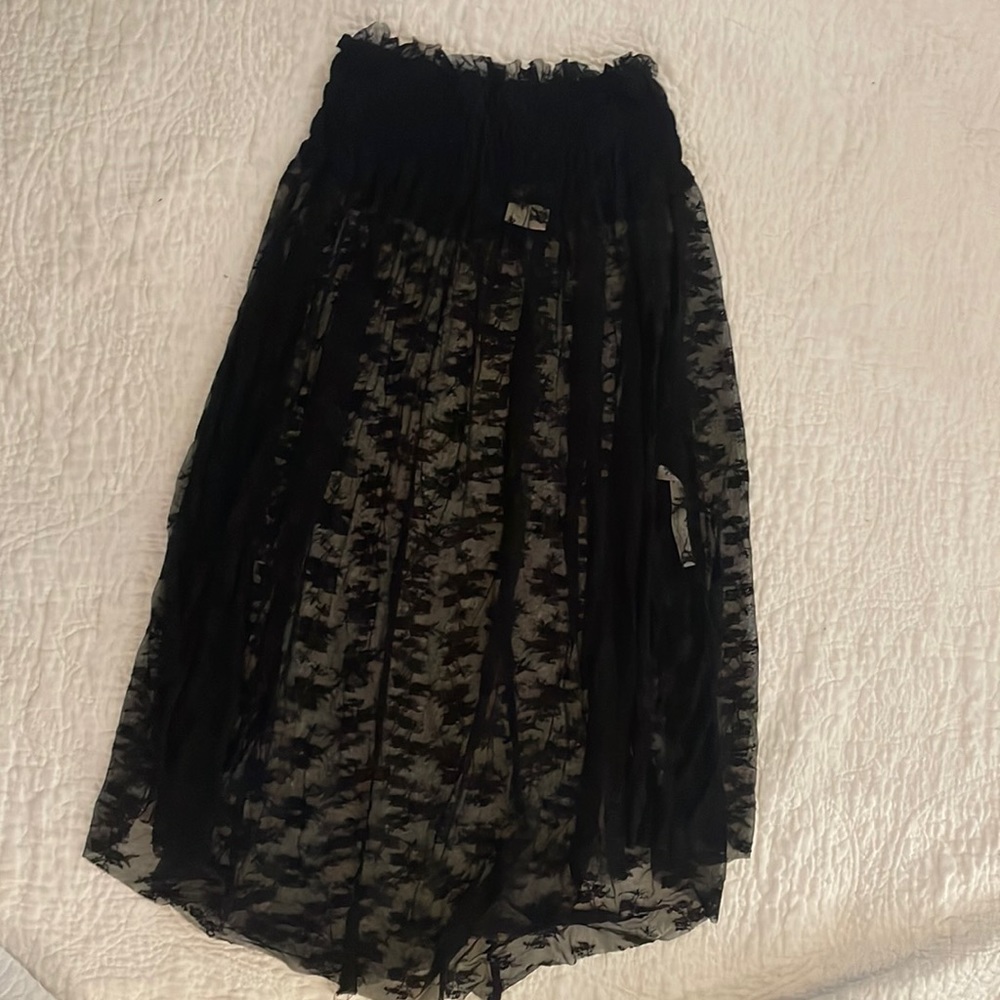NWT Free people Rock Steady Convertible skirt black size small